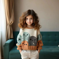 Fashion Funky Casual Children's Cartoon Sweater