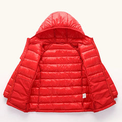Autumn And Winter Children's Clothing Cotton-padded Coat Down Cotton Coat Lightweight Hooded Jacket