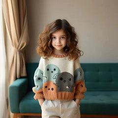 Fashion Funky Casual Children's Cartoon Sweater