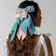 Haimeikang Bow Hair Clip Black Velvet Hair Bows Hairpins Women Elegant Barrette Girls Bowknot Hair Accessories - NTKSTORE