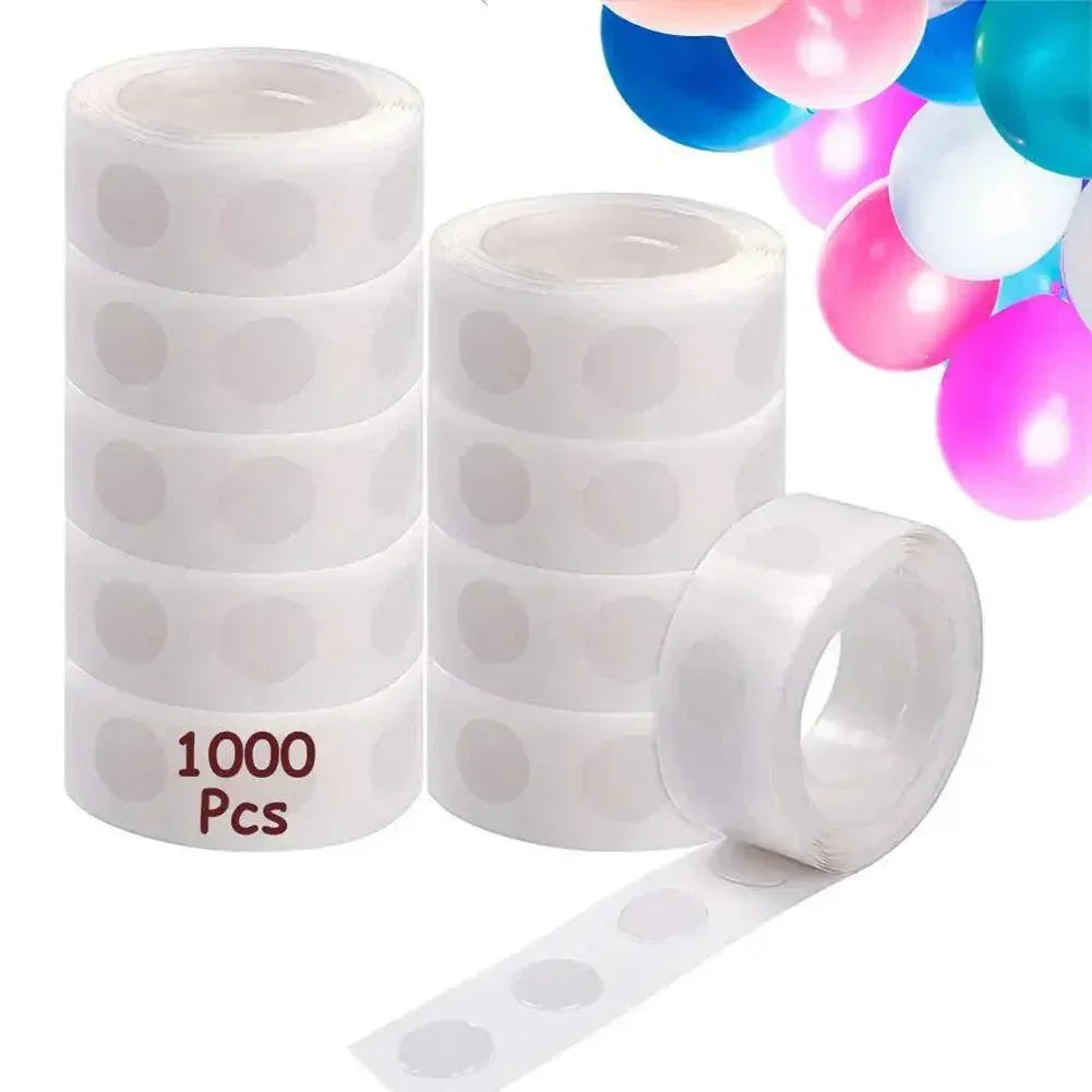 1 Roll 100pcs Double-sided Adhesive Dots Transparent Removable Balloon Adhesive Tape Glue For DIY Wedding Birthday Party Decor - NTKSTORE