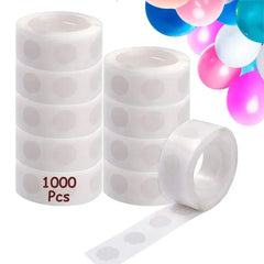 1 Roll 100pcs Double-sided Adhesive Dots Transparent Removable Balloon Adhesive Tape Glue For DIY Wedding Birthday Party Decor - NTKSTORE