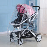 Baby Stroller Rain Cover Rain Cover Raincoat Windshield Cover Perambulator Winter Canopy - NTKSTORE
