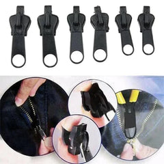 6pcs Instant Zipper Universal Instant Fix Repair Kit Replacement Zip Slider Teeth Multifunctional Clothing Replacement Zipper - NTKSTORE