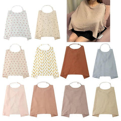 Breathable Maternity Breastfeeding Cover Cotton Gauze Baby Feeding Nursing Cover Privacy Breastfeeding Apron Stroller Blanket - NTKSTORE
