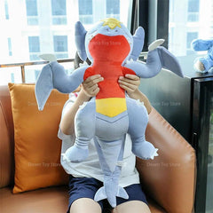 Big Size Pokemon Garchomp Sleeping Plush Pillow Cushion Animal Stuffed Toy Bedroom Sofa Dolls Gifts - NTKSTORE