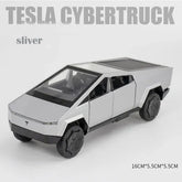 1:32 Tesla Cybertruck Pickup Alloy Car Model Diecast Toy Vehicle Sound And Light Simitation For Children Christmas Gift Boy Toys