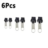 6pcs Instant Zipper Universal Instant Fix Repair Kit Replacement Zip Slider Teeth Multifunctional Clothing Replacement Zipper - NTKSTORE