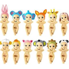 Sonny Angel looking back serie Lying Down Hippers Action Figures Blind box Cute Mysterious Anime Doll Children Christmas Gifts - NTKSTORE