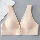 Female Mom Nursing Bra Cotton Maternity Thin Women Breastfeeding Underwear Front Open Buckle Breathable Ladies Women Brassiere - NTKSTORE