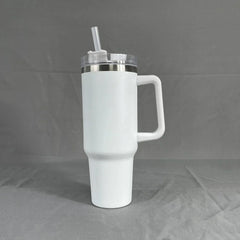 1PC Bingba Cup Car Large Capacity Portable Handle Cup Stainless Steel Insulation Cup Coffee Insulation Cup 40oz - NTKSTORE