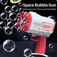 40 Holes Electric Rocket Bubble Machine Handheld - NTKSTORE