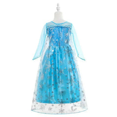 Elsa Dress for Girls Birthday Role Snow Queen Elsa Princess Dresses Kids Halloween Carnival Easter Party Dress Up Girls Costume - NTKSTORE