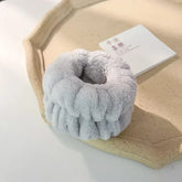 2Pcs Wristband for Yoga Washing Face Soft Flannel Wrist Strap Reusable Makeup Towel Wrist Velvet Towel Girls Elastic Face Wash - NTKSTORE