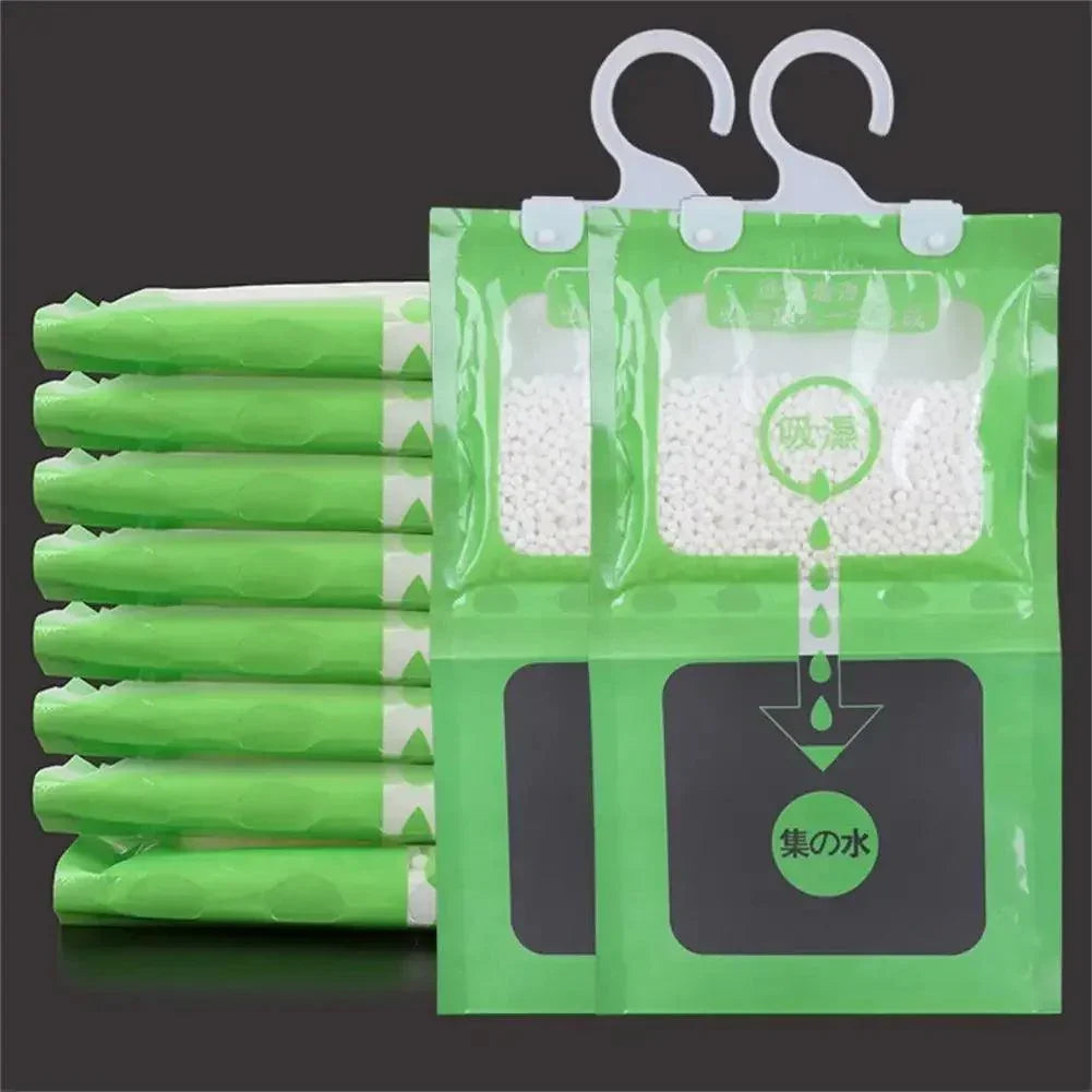2 Sizes Wardrobe Desiccant Granular Remove Damp Musty Smell Useful Hanging Humidity Pack Wardrobe Desiccant - NTKSTORE