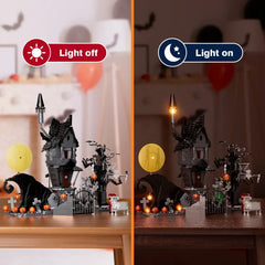 MOC Nightmares Before Christmas Halloween Pumpkin Nightmare House Building Block Set Haunted House Toys Children Gifts(957PCS) - NTKSTORE