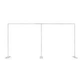 3x6M Wedding Arch Metal Iron Backdrop Stand Door Birthday Party Decor Silver Balloon Frame Garden Flower Plants Rack - NTKSTORE