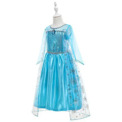 Elsa Dress for Girls Birthday Role Snow Queen Elsa Princess Dresses Kids Halloween Carnival Easter Party Dress Up Girls Costume - NTKSTORE