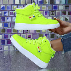 Couples Trend Color Matching Warm Winter Short Fluffy Casual High Top Sports Shoes Fashion Outdoor Shoes