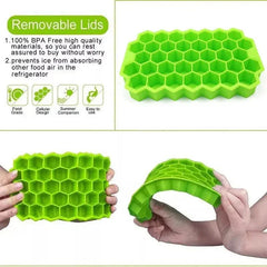 1pcs Honeycomb 37 Lattice Cube Tray Maker Without Lid DIY Ice Mold - NTKSTORE