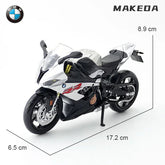 1/12 BMW S1000RR Alloy Diecast Motorcycle Model Toy Collection Hobbies Shork-Absorber Off Road Autocycle Toys Car Kid Gifts