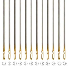 30pcs Blind Sewing Needle Elderly Stainless Steel Quick Automatic Self-Threading Needle Stitching Pins DIY Punch Needle Threader - NTKSTORE