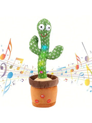 1pc-Dancing Talking Cactus Toys For Baby Boys And Girls, Singing Mimicking Recording Repeating What You Say Sunny Cactus Up Plus - NTKSTORE