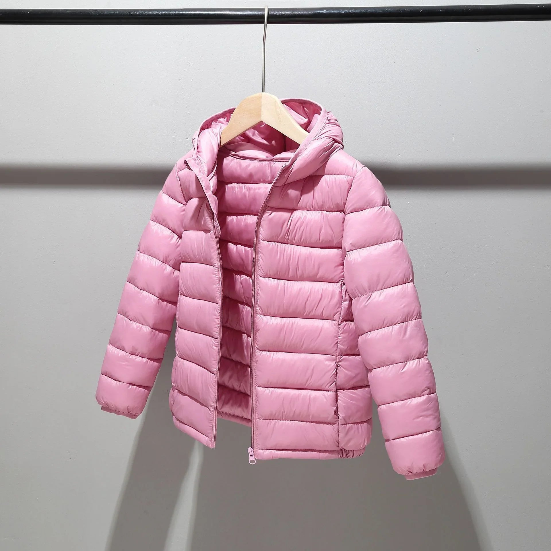 Autumn And Winter Children's Clothing Cotton-padded Coat Down Cotton Coat Lightweight Hooded Jacket