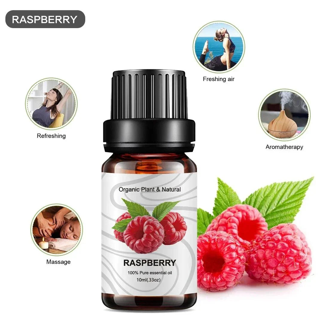 10Ml Essential Oil Fruit Flavor Natural Plant Making Diffuser Essential Oil Mango Pineapple Flavoring Oil for DIY Soap Candles - NTKSTORE