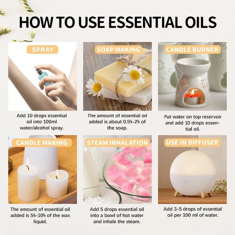 10Ml Essential Oil Fruit Flavor Natural Plant Making Diffuser Essential Oil Mango Pineapple Flavoring Oil for DIY Soap Candles - NTKSTORE