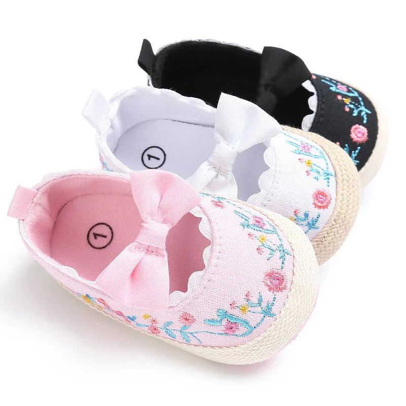 Baby Girl Spring Summer Autumn Floral Soft Bottom Toddler Shoes