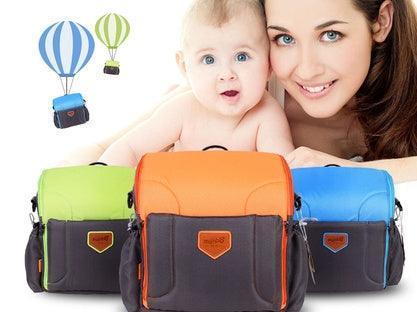 Multifunctional Mummy Bag Fashion Double Shoulder Outing Package Waiting Package Baby Child Baby Folding Stool Chair Dining Chair - NTKSTORE