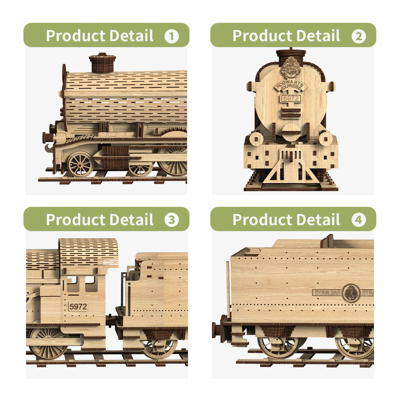 Home Fashion Simple Hogwarts Express Train Puzzle Toys