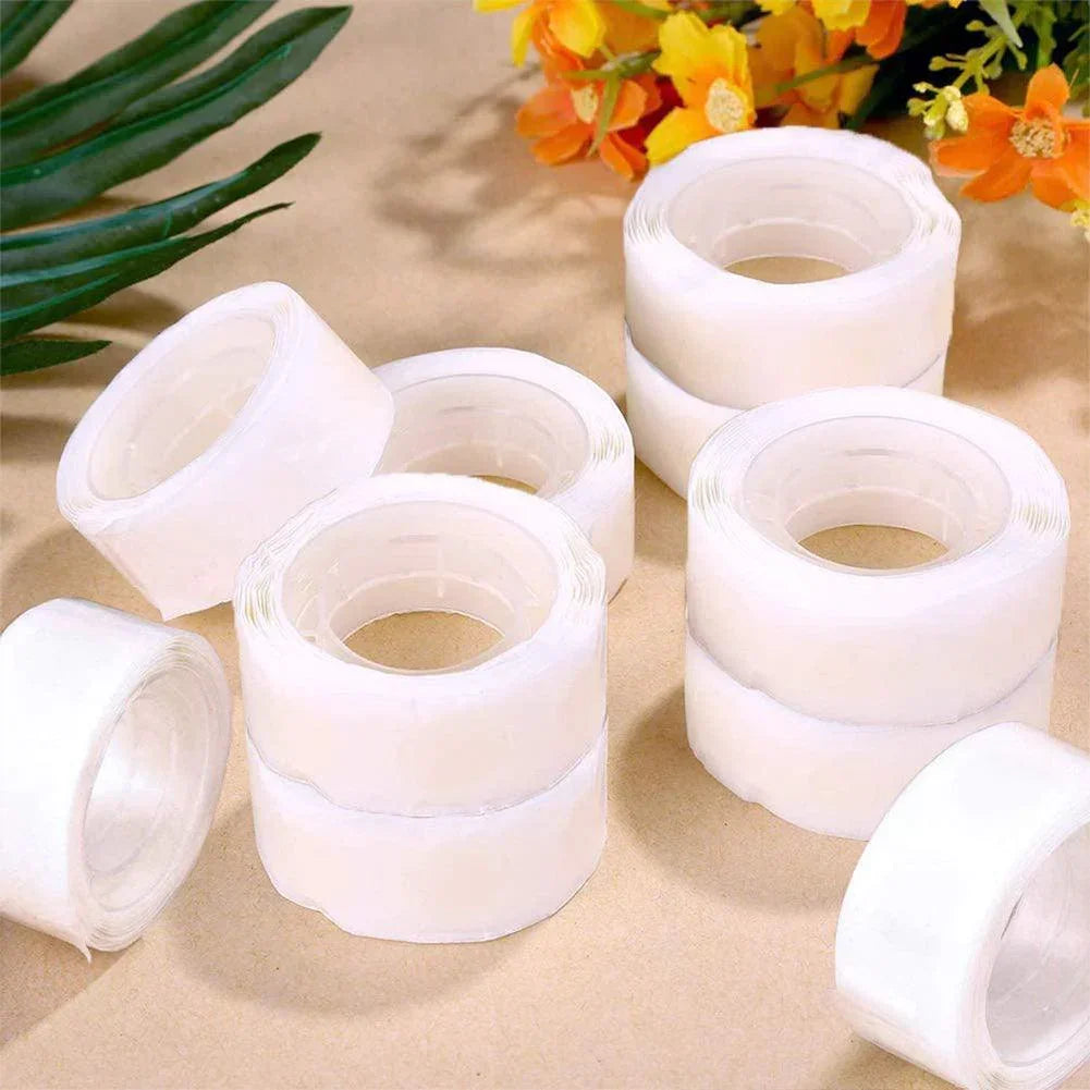 1 Roll 100pcs Double-sided Adhesive Dots Transparent Removable Balloon Adhesive Tape Glue For DIY Wedding Birthday Party Decor - NTKSTORE