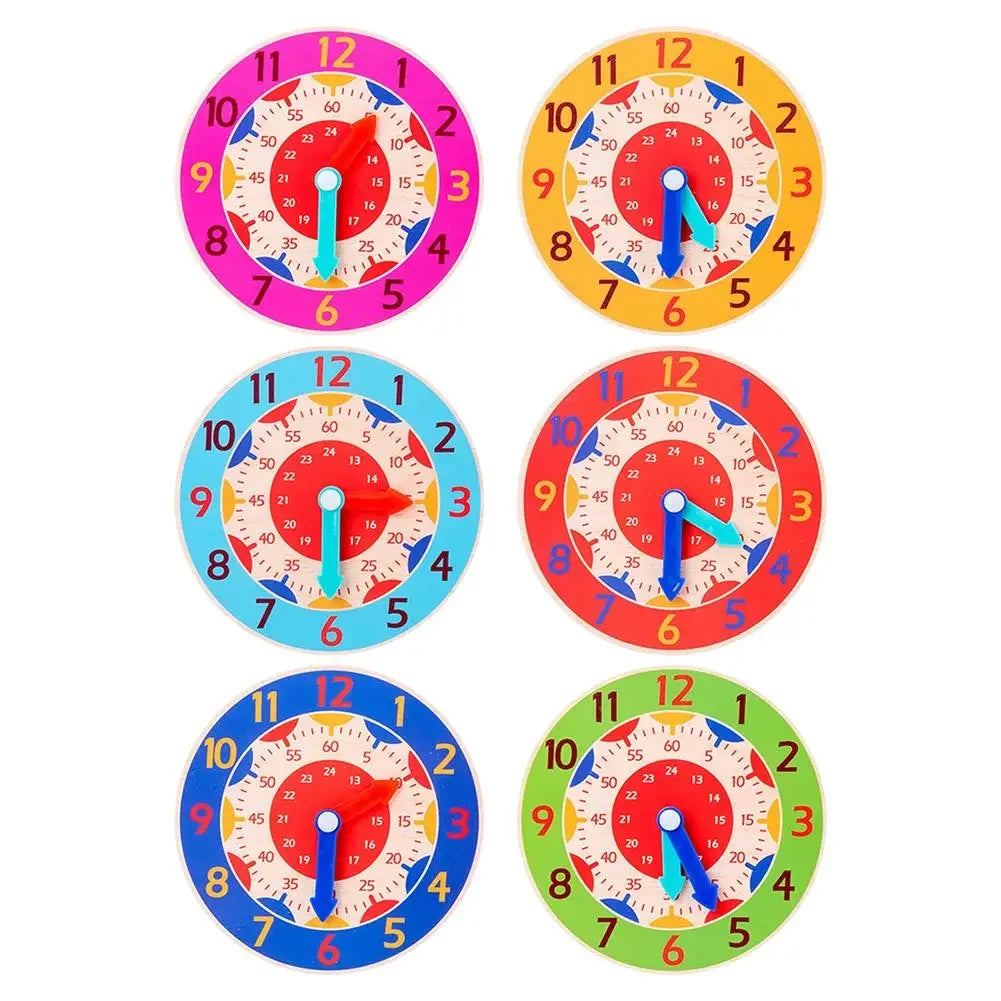 Children's Wooden Watches Montessori Brain Game Digital Preschool Educational Game Digital Toy For Children Over 3 Years Old