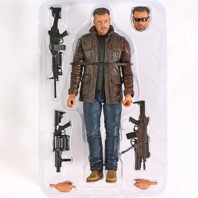 NECA Terminator 2: Judgment Day T-800 Arnold Schwarzenegger PVC Action Figure Collectible Model Toy 7" 18cm - NTKSTORE