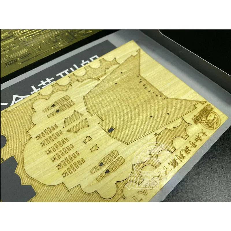 1/350 Wooden Deck Upgrade Detail Up Set Free 510 Main Cannon for 78030 Japanese Battleship Yamato Model PartsCYE023 Xmas gifts - NTKSTORE