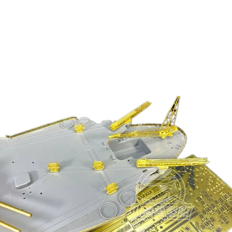 1/350 Wooden Deck Upgrade Detail Up Set Free 510 Main Cannon for 78030 Japanese Battleship Yamato Model PartsCYE023 Xmas gifts - NTKSTORE