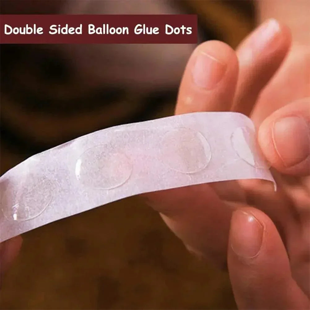 1 Roll 100pcs Double-sided Adhesive Dots Transparent Removable Balloon Adhesive Tape Glue For DIY Wedding Birthday Party Decor - NTKSTORE