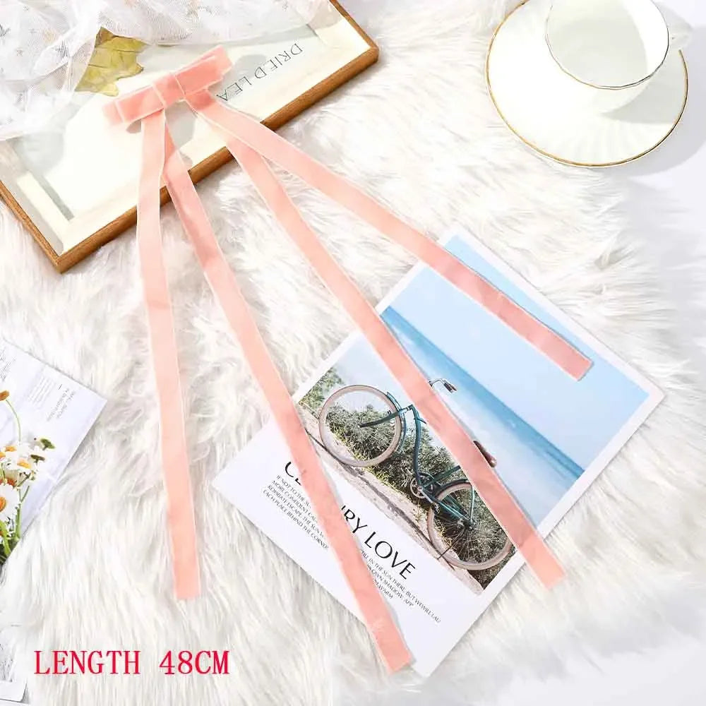 Haimeikang Bow Hair Clip Black Velvet Hair Bows Hairpins Women Elegant Barrette Girls Bowknot Hair Accessories - NTKSTORE