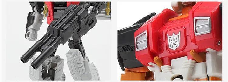 Haizhixing 5 IN 1 Transformation Robot Car Toys Anime Devastator Aircraft Tank Model KO Boys Truck Collection Kid Adult Gift - NTKSTORE