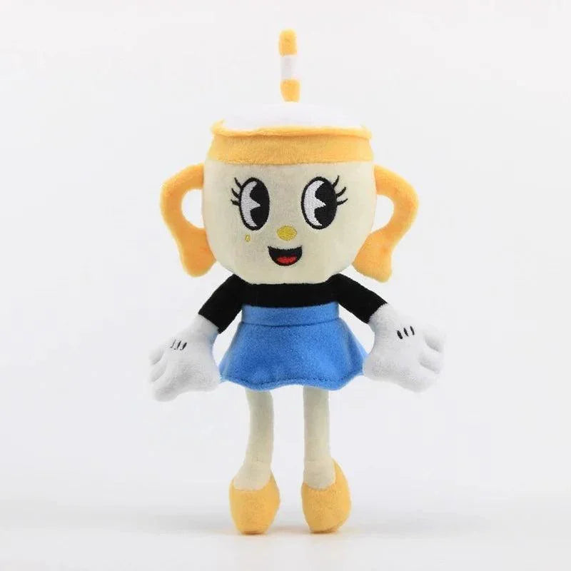 Kawaii Cuphead Plush Doll Cartoon Mugman The Chalice Soft Plush Stuffed Toys Cute Doll For Kid Children Christmas Birthday Gifts - NTKSTORE