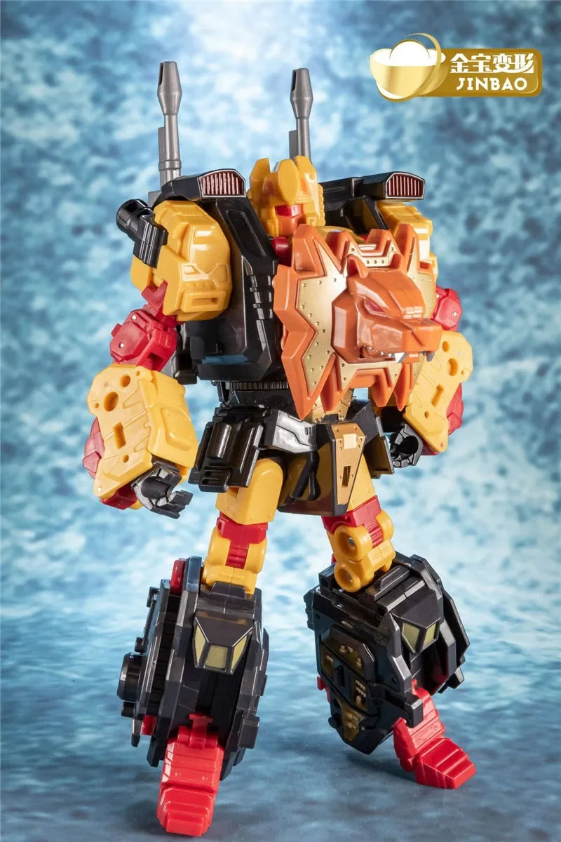 Jinbao 5 In 1 45 cm Big Transformation Predaking Toys Anime Devastator KO G1 Robot Action Figure Model Boy Children Kid Gift - NTKSTORE