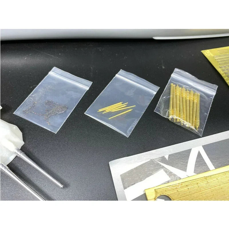 1/350 Wooden Deck Upgrade Detail Up Set Free 510 Main Cannon for 78030 Japanese Battleship Yamato Model PartsCYE023 Xmas gifts - NTKSTORE