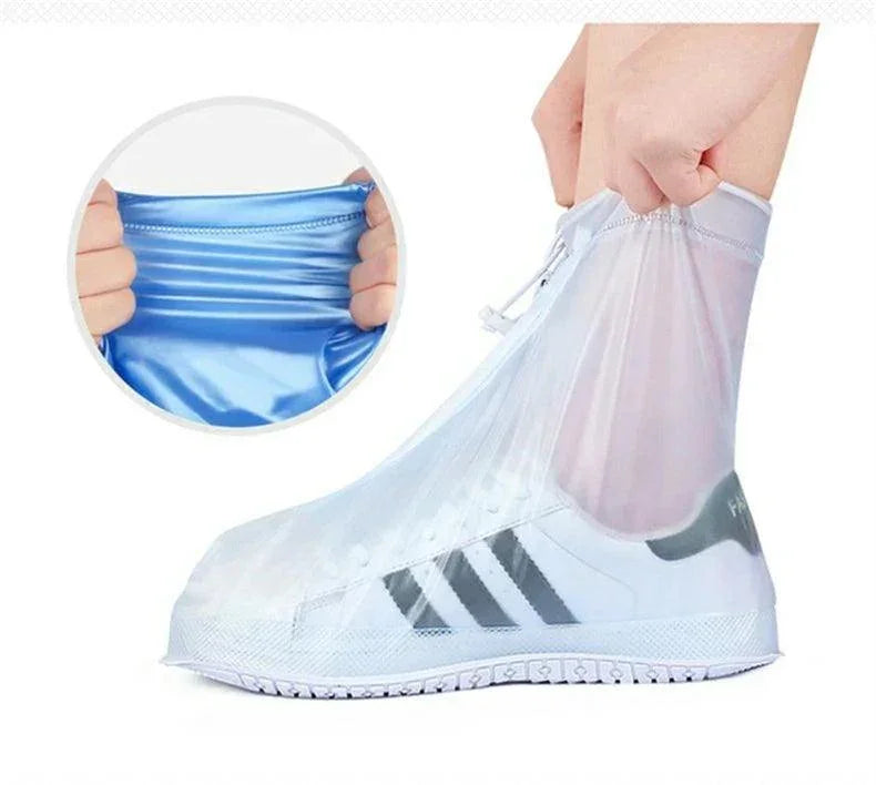 Silicone Waterproof Shoe Cover Unisex Shoes Protectors Rain Boots for Indoor Outdoor Rainy Reusable Quality non-slip shoe Cover - NTKSTORE