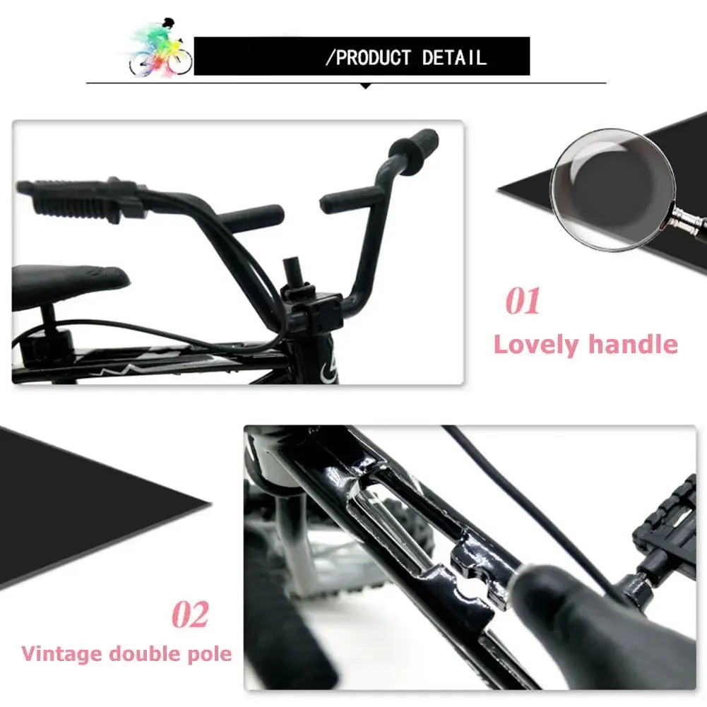 Mini-Finger-BMX Set Bike Fans Toy Alloy Finger BMX Functional Kids Bicycle Finger Bike Bicykel Spares Finger Bmx Toys Gift Toboy