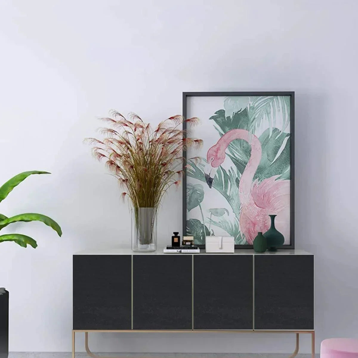 Black Wood Peel And Stick Paper Decorative Self-Adhesive Film For Furniture Real Wood Tactile Sensation Surfaces Easy To Clean - NTKSTORE