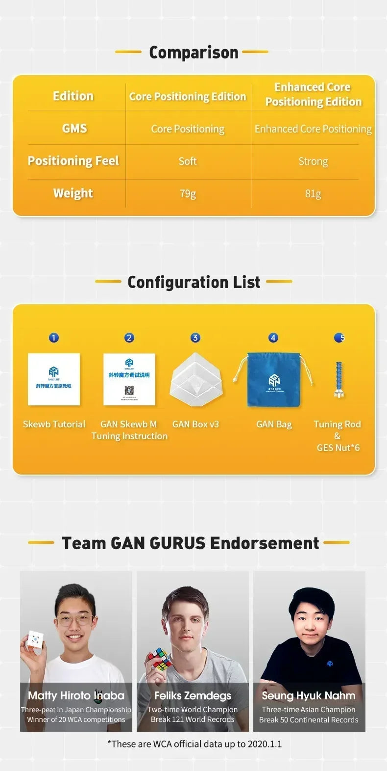 【JudyCube】GAN Skewb Magnetic (Enhanced UV Coated) Magnetic Magic Speed Cube Professional Fidget Toys GAN Skewb Cubo Magico - NTKSTORE