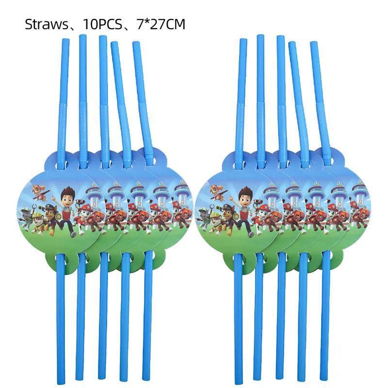 PAW Patrol Birthday Party Decorations Latex Aluminum Foil Balloons Disposable Tableware Kids Event Supplies Chase Marshall Skye - NTKSTORE
