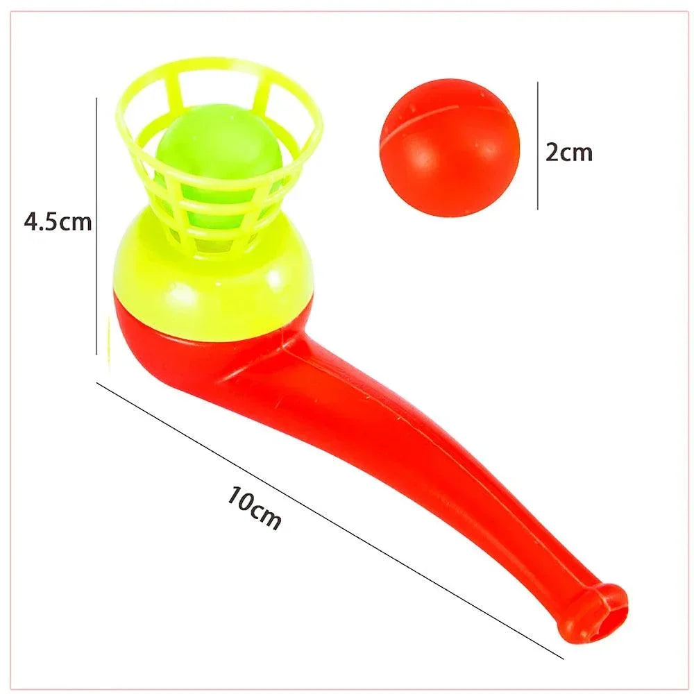 12Pcs Fun Magic Blowing Pipe Floating Ball Game Kids Birthday Party Favors Keepsakes Carnival Christmas Party Prizes Piñatas Toy - NTKSTORE